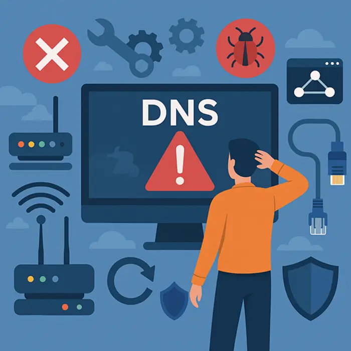 10 مشکل رایج DNS