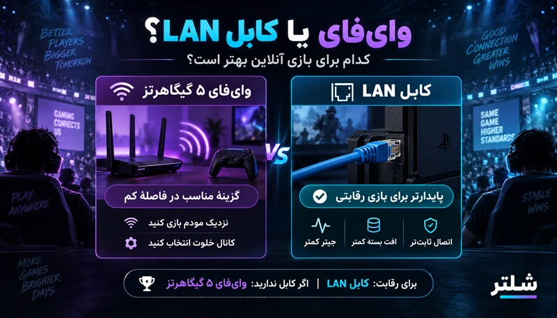 وای فای یا کابل LAN